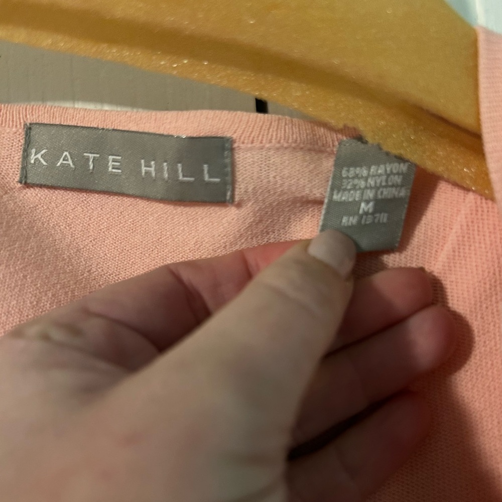Light Pink Kate Hill Button Down Shirt - Picture 2 of 4